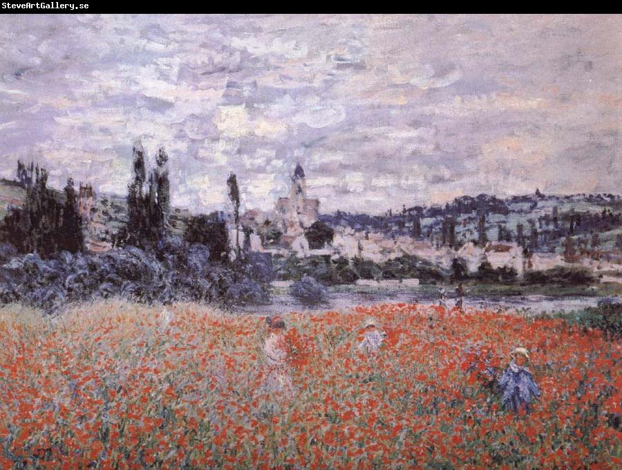 Claude Monet Poppy Field near Vetheuil